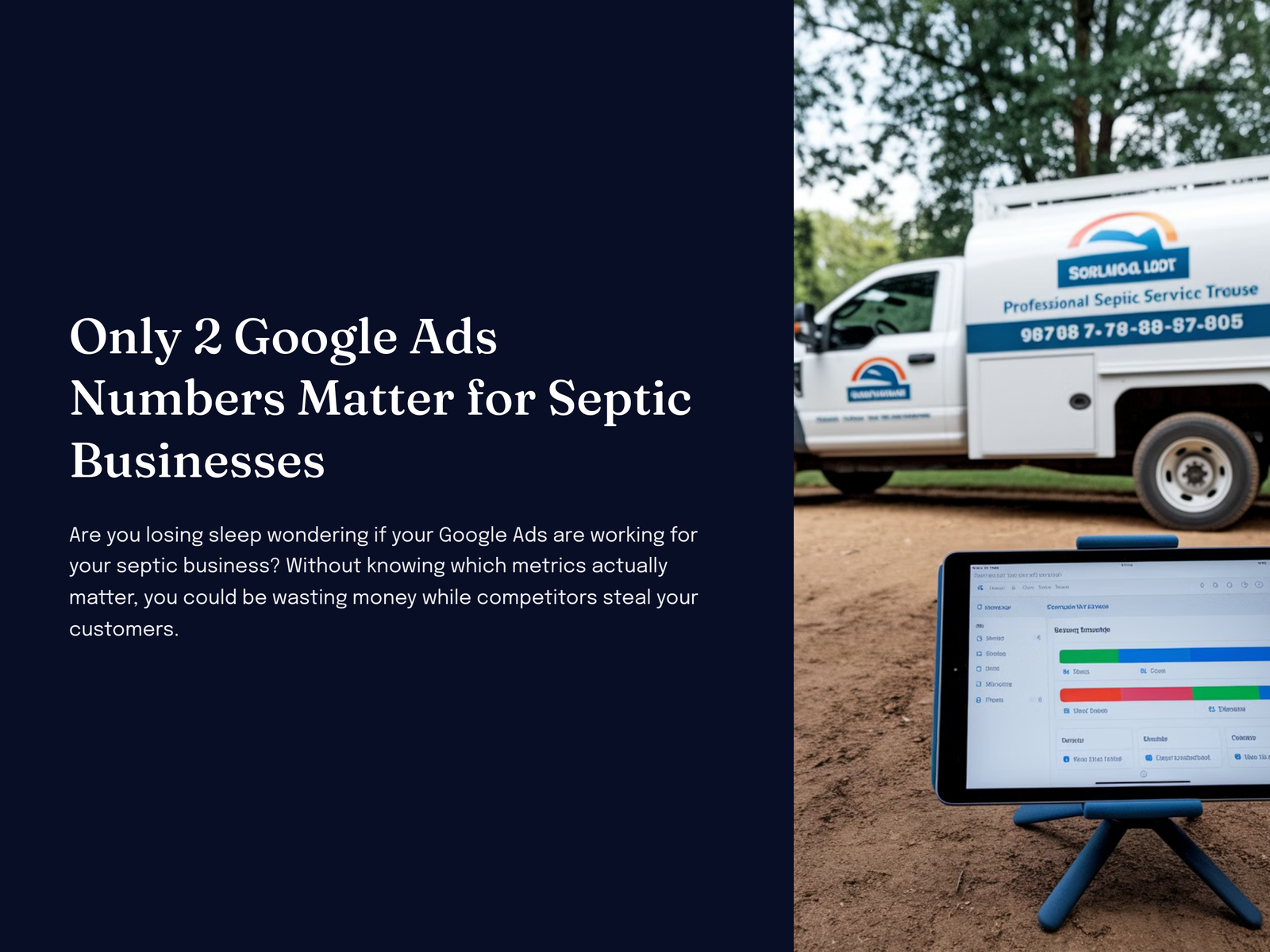 Only 2 Google Ads Numbers Matter for Septic Businesses (Track These or Lose Money!)